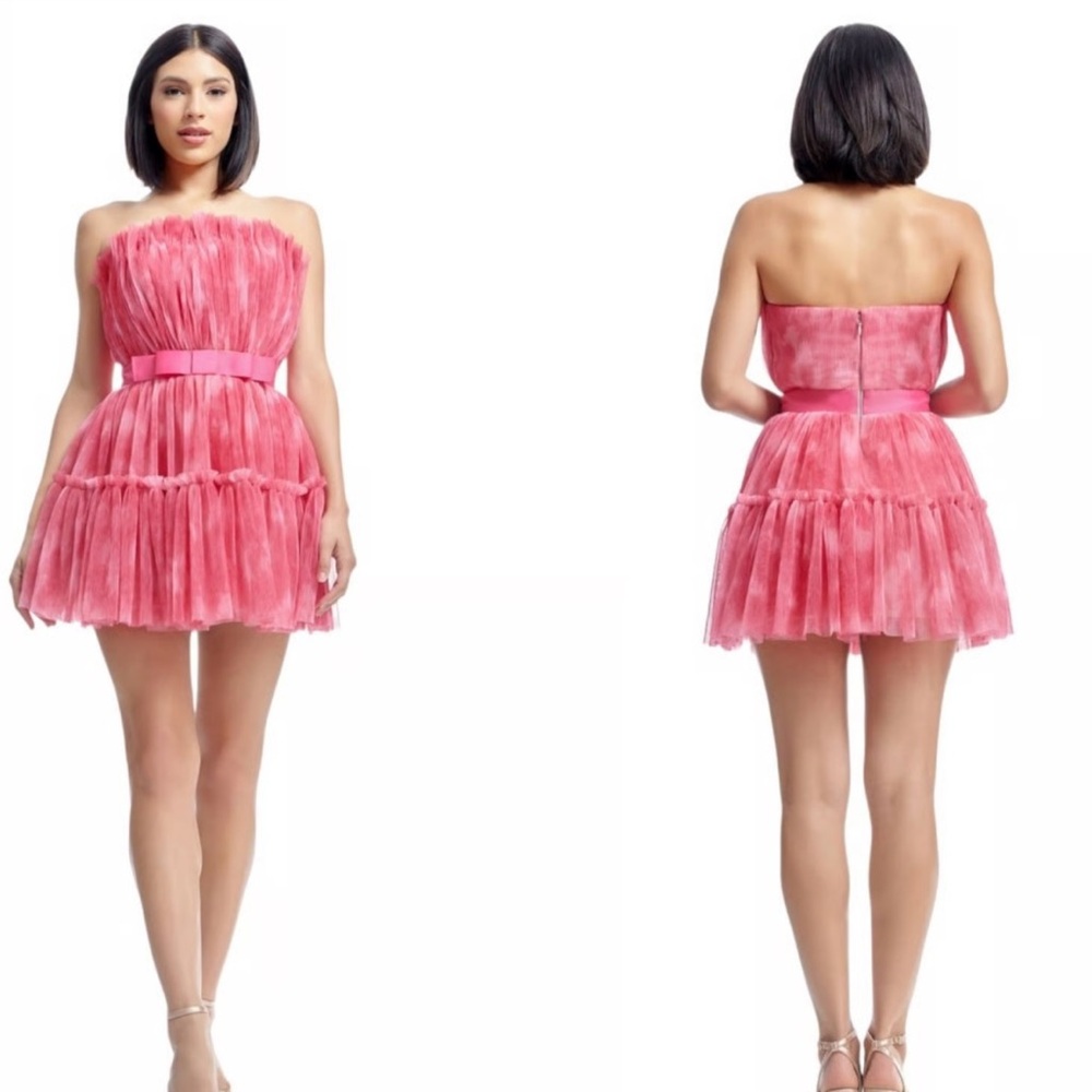 Nwt Dress The Population Petra Strapless Minidress